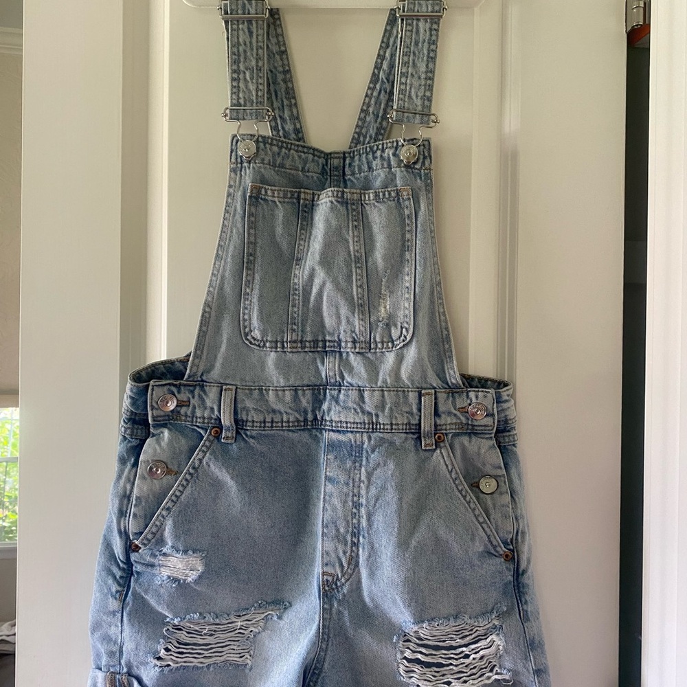 H&M Light Blue Denim Overalls